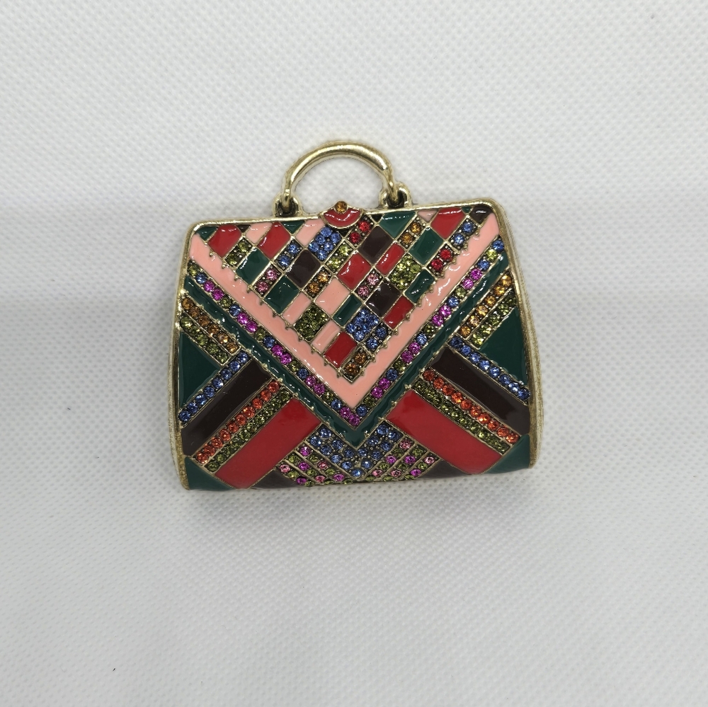 Colorful Purse Brooch - Picture 3 of 6